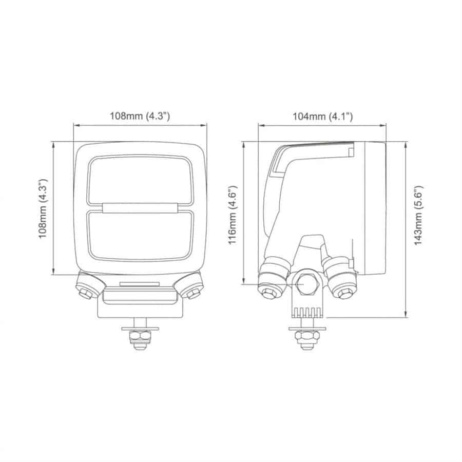 Scorpius LED N4401 QD 12-24V 50W Wide Flood - Image 3
