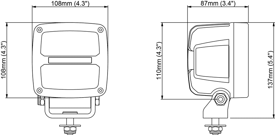 Scorpius PRO 430 WideFlood Asymmetric 3000 lm - Image 3